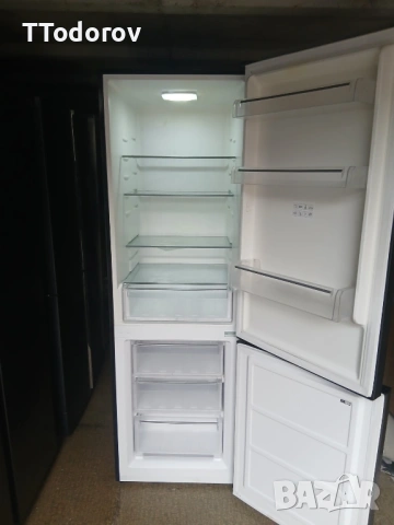 Хладилник с долен фризе Hanseatic HKGK18560DBI, NoFrost , снимка 2 - Хладилници - 53373864