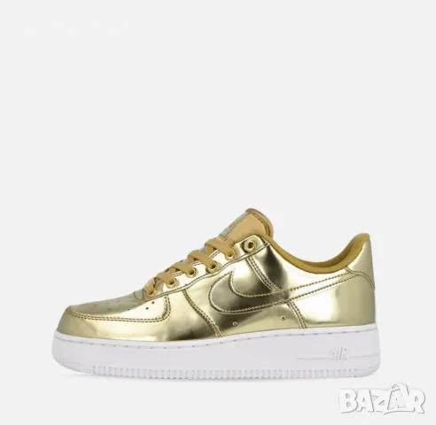 НАМАЛЕНИЕ !!!  Дамски маратонки Nike Air Force 1 Low Metallic Gold CQ656-700 №37.5, снимка 2 - Маратонки - 47612599