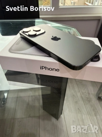 iPhone 15 Pro Black Titanium 128GB с гаранция 6 месеца, снимка 3 - Apple iPhone - 52551055