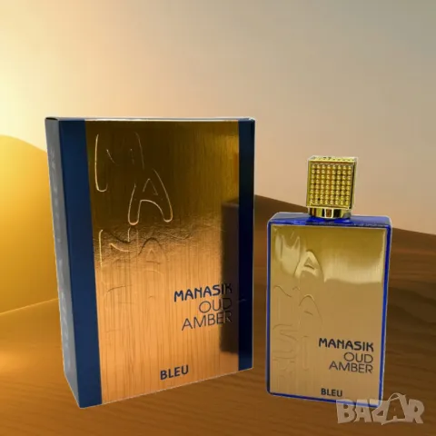 Арабски парфюм Amber Oud Bleu Edition by Manasik, снимка 6 - Унисекс парфюми - 49370846