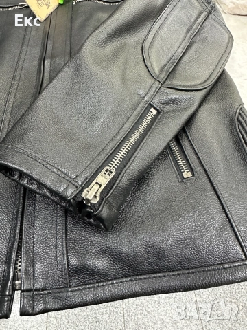 Мъжко кожено яке, телешка кожа, снимка 4 - Якета - 52557677