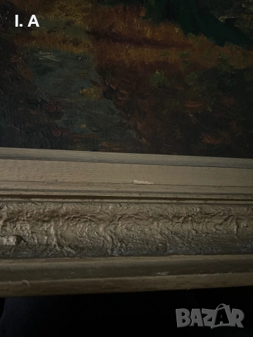 Маслена картина на F. Van Olleck, 20ти век, снимка 6 - Картини - 53945518