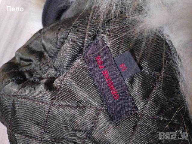 Шапка от естествена кожа и косъм, снимка 3 - Шапки - 52110893