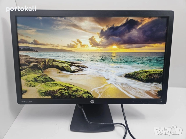 +Гаранция! IPS Монитор HP EliteDisplay E231 23" инча + кабели, снимка 8 - Монитори - 53391158