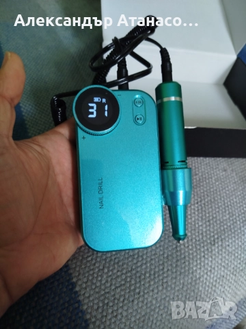 Акумулаторна електрическа пила за нокти, без накрайници, снимка 4 - Педикюр и маникюр - 52110476