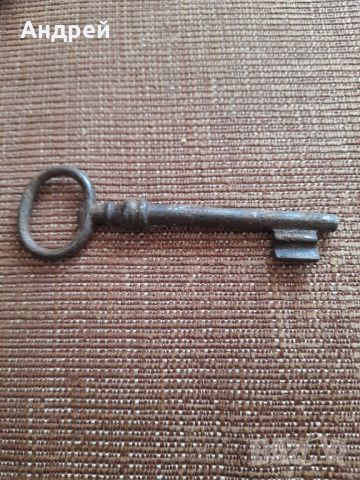 Стар метален ключ #3, снимка 1 - Колекции - 45543256