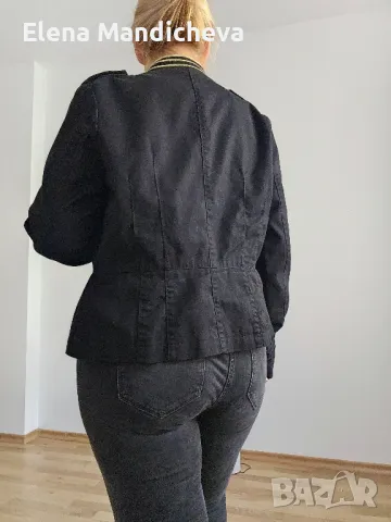 Сако Палто връхна дреха тренч H&M jacket яке, снимка 3 - Якета - 47109378