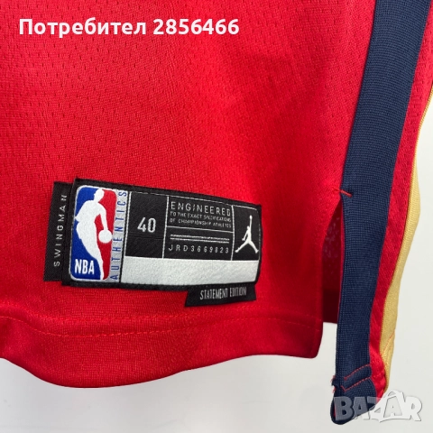 Мъжки потник Jordan New Orleans Zion Williamson размер XL, снимка 5 - Тениски - 52029263