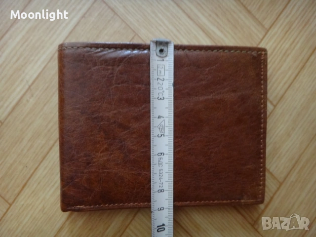 Нов кафяв мъжки кожен портфейл, портмоне от естествена кожа, снимка 11 - Портфейли, портмонета - 53134765
