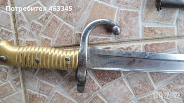 Щик Шаспо с ножна - 3, снимка 4 - Антикварни и старинни предмети - 54028789