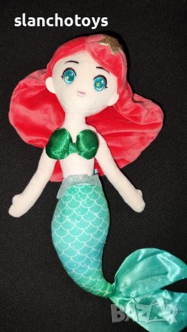 Плюшени кукли, Елза или Анна, Ариел, Снежанка, Рапунзел  около 44см, снимка 10 - Кукли - 48370067