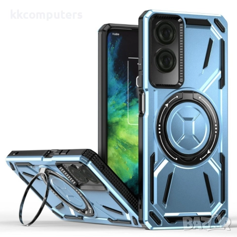 TCL 50 SE Magnetic Case Kickstand TPU+PC Удароустойчив Калъф и Протектор, снимка 2 - Калъфи, кейсове - 52705851