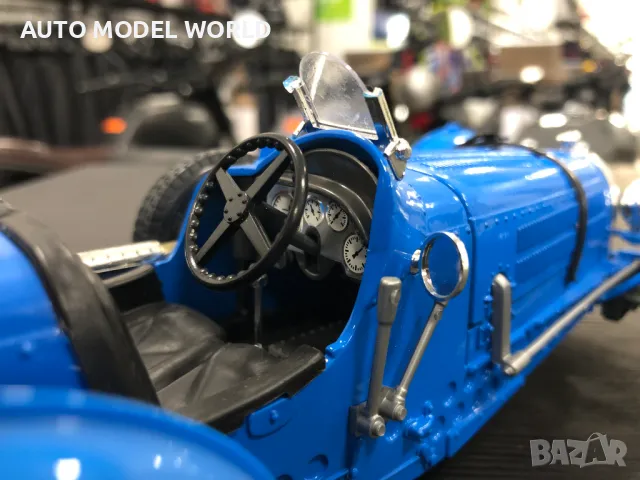 BBURAGO нова метална колекционерска количка BUGATTI TYPE 59 1934г.1:18, снимка 6 - Колекции - 47410496