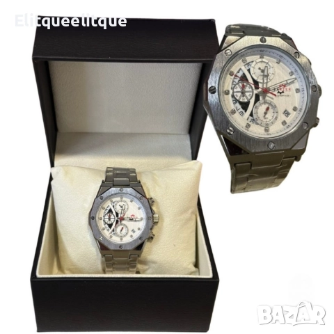 Луксозен мъжки часовник LEIYI с изключителен дизайн, снимка 2 - Мъжки - 52278035