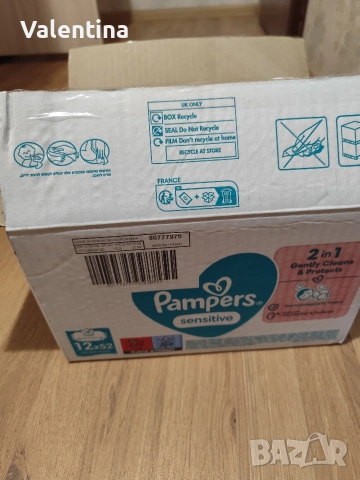 Pampers sensitive мокри кърпички , снимка 3 - Пелени, памперси - 54214428