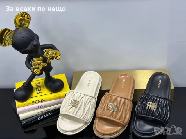 Miu Miu Дамски Чехли Миу Миу - 3 Налични Цвята Код E236