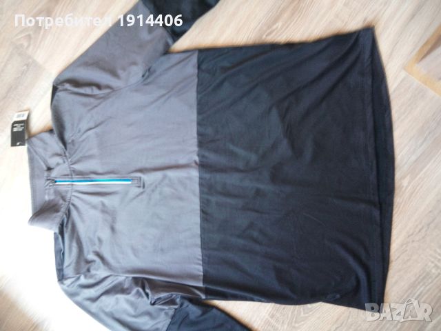 Спортна дреха с дълъг ръкав, размер – L, ЕU -    /52/54/, цвят -  сиво и черно, цена :  18 лв., снимка 2 - Спортни дрехи, екипи - 46461972
