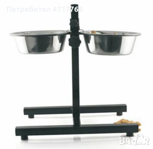 Pet Expert регулируема стойка + 2 купи инокс