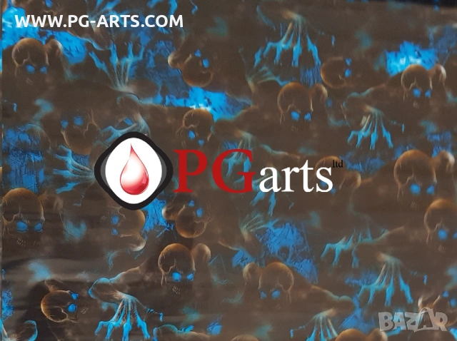 Фолио за хидрографика BLUE SKULL 50, снимка 3 - Друго търговско оборудване - 53193478