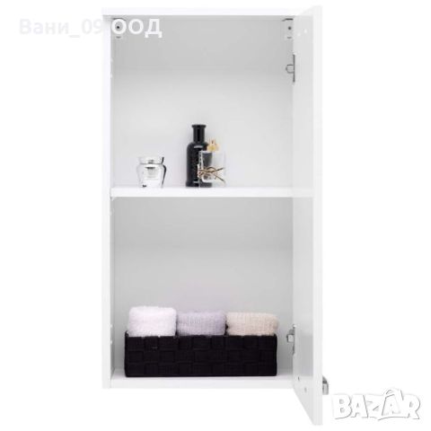 Стенен шкаф за баня в бял гланц , снимка 3 - Шкафове - 45771185