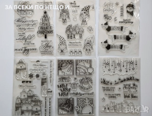 Коледни силиконови скрапбук печати силиконов печат картички албум