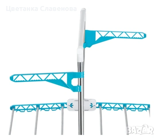 Сушилник за дрехи с въздушен поток Easymaxx, бързосъхнещ, по-малко гънки, сгъваем, лек, снимка 9 - Други стоки за дома - 53123484