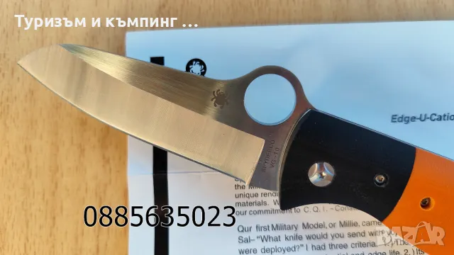 Сгъваем нож Spyderco C184 FireFly / Carey Rubicon C187 , снимка 9 - Ножове - 23885593