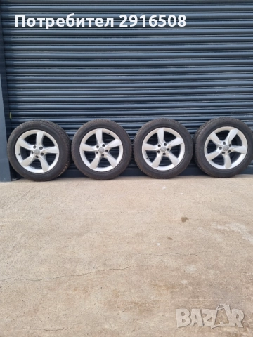 Оригинални Ауди джанти 17 5х112 ЕТ37  с зимни гуми 225 55 17 