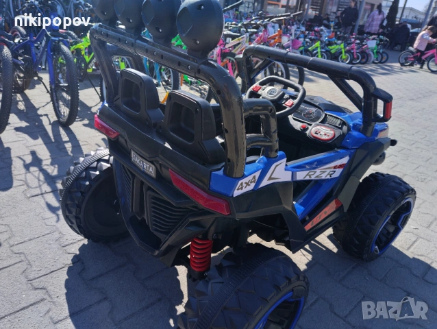 SAFARI двуместен акумулаторен джип JAKARTA 4x4 син, снимка 6 - Детски велосипеди, триколки и коли - 53569401