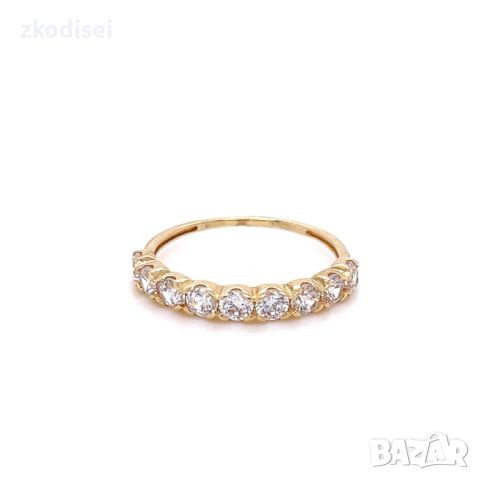 Златен дамски пръстен 1,49гр. размер:55 14кр. проба:585 модел:24360-1, снимка 1 - Пръстени - 46188820