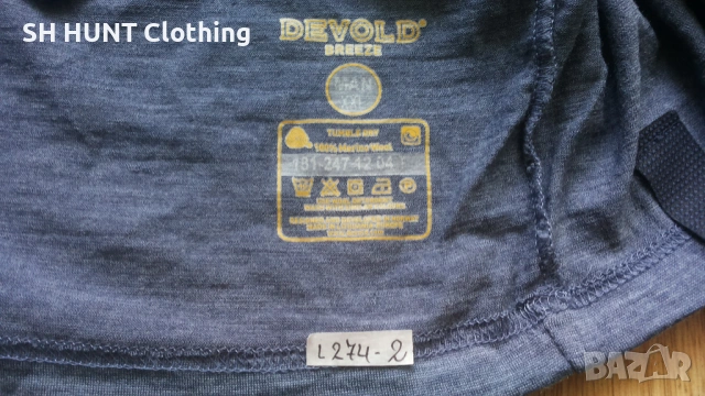 DEVOLD TUMBLE DRY 100% Merino Wool размер XXL блуза 100% Мерино вълна - 2545, снимка 8 - Блузи - 54216257