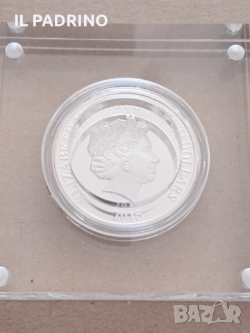 Сребърна монета Лунар 2015 Ниуе, Година на Козата, 1 унция, 99.9, цветна, Proof, 1 унция, снимка 4 - Нумизматика и бонистика - 53108228