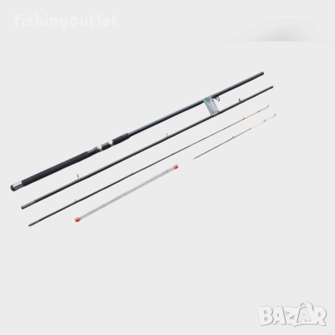  Фидер комплект - въдица 3.90м ( 150гр акция) , макара и корда 0.25мм, снимка 2 - Въдици - 52485526