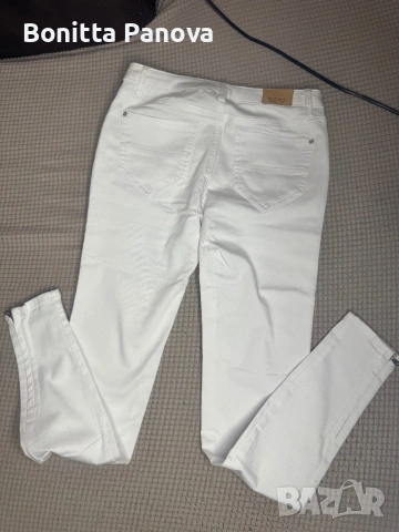 Бели дънки Zara Basic, снимка 7 - Дънки - 37316304