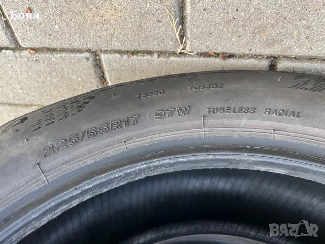 Продавам 4бр. или 2бр летни гуми Bridgestone 225/55/R17, DOT4120, снимка 7 - Гуми и джанти - 48304395