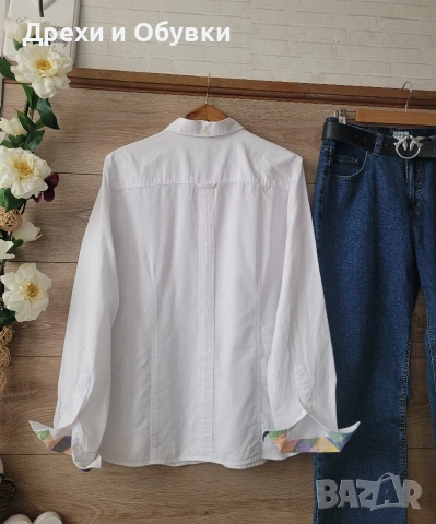 Бяла риза памучна материя GANT , снимка 9 - Ризи - 54206846