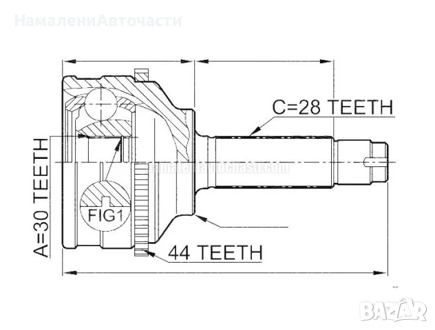 Предно външно каре GD1722510 NPZMZ037 Mazda 626