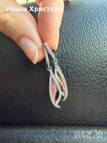 Сребърни Обеци, снимка 3 - Обеци - 53813900