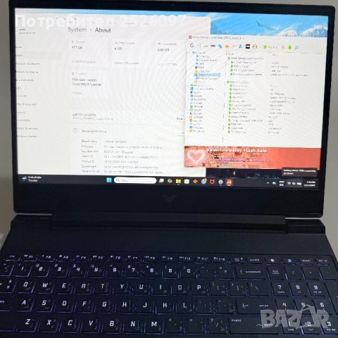 HP Victus/15,6” 144Hz/i5-13420H/RTX 3050 6GB/12GB/512GB, снимка 9 - Лаптопи за игри - 53666320