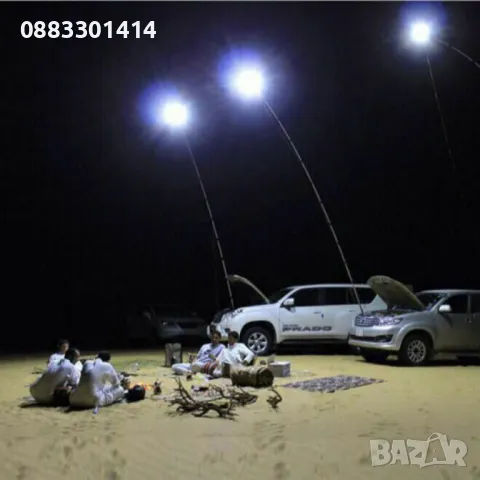 Телескопичен преносим мощен прожектор Лампа , снимка 5 - Лед осветление - 49783847