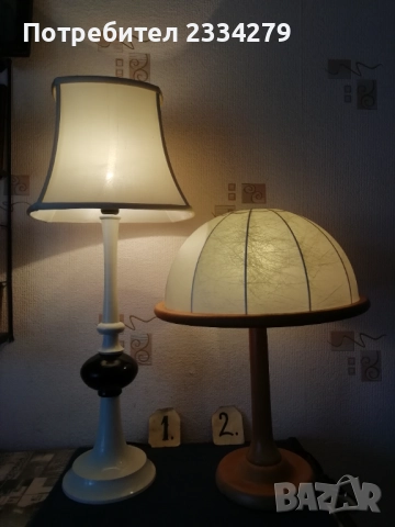 Стари настолни лампи. , снимка 4 - Настолни лампи - 52079671