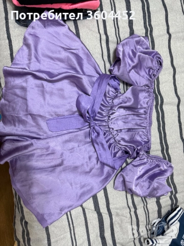 Сатенен лилав гащеризон