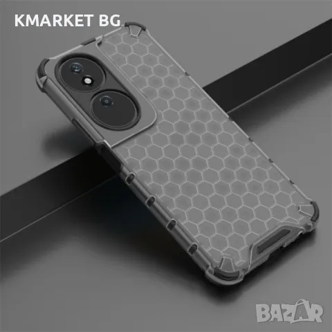 Honor X7b Силиконов Калъф Honeycomb TPU и Протектор, снимка 2 - Калъфи, кейсове - 48529933