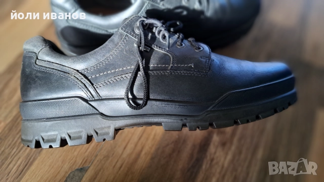 ECC0-gore tex-кожени мъжки обувки с мембрана 46 номер, снимка 11 - Маратонки - 52973252