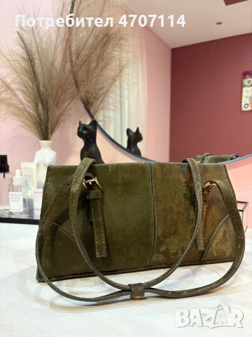 Тъмнозелена чанта