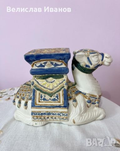 Индийска винтидж керамична камила, снимка 3 - Колекции - 45954258