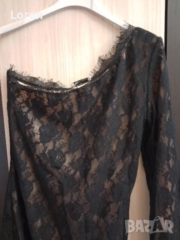 *Last Point life*Нова рокля подплатена с дантела без един ръкав, снимка 2 - Рокли - 52580380