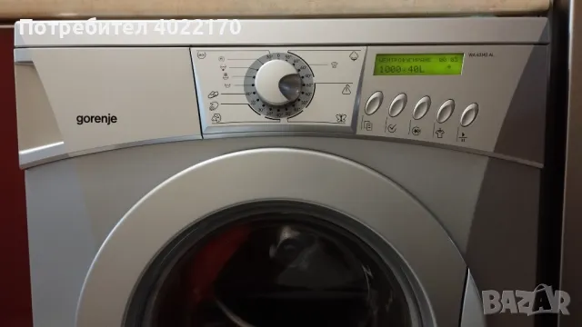 Пералня GORENJE, 1400 оборота, цвят инокс, снимка 1 - Перални - 47649410