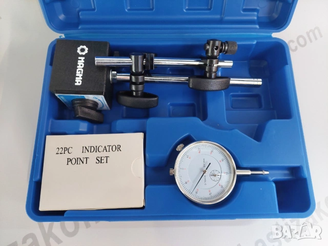 Комплект магнитна стойка с индикаторен часовник