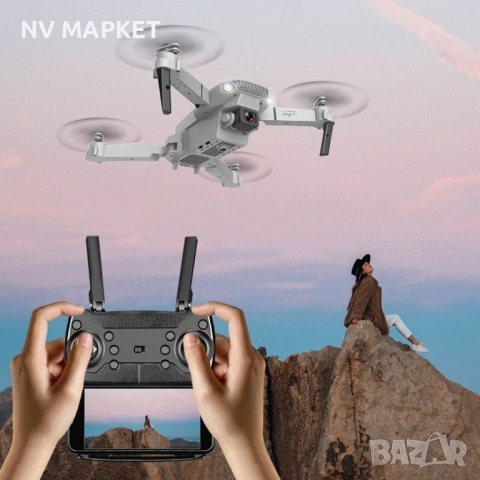 Дрон, 4k HD двойна камера/ Технически характеристики:  Тип продукт: Дрон;  Маневреност: Въздух; , снимка 13 - Дронове и аксесоари - 53837818